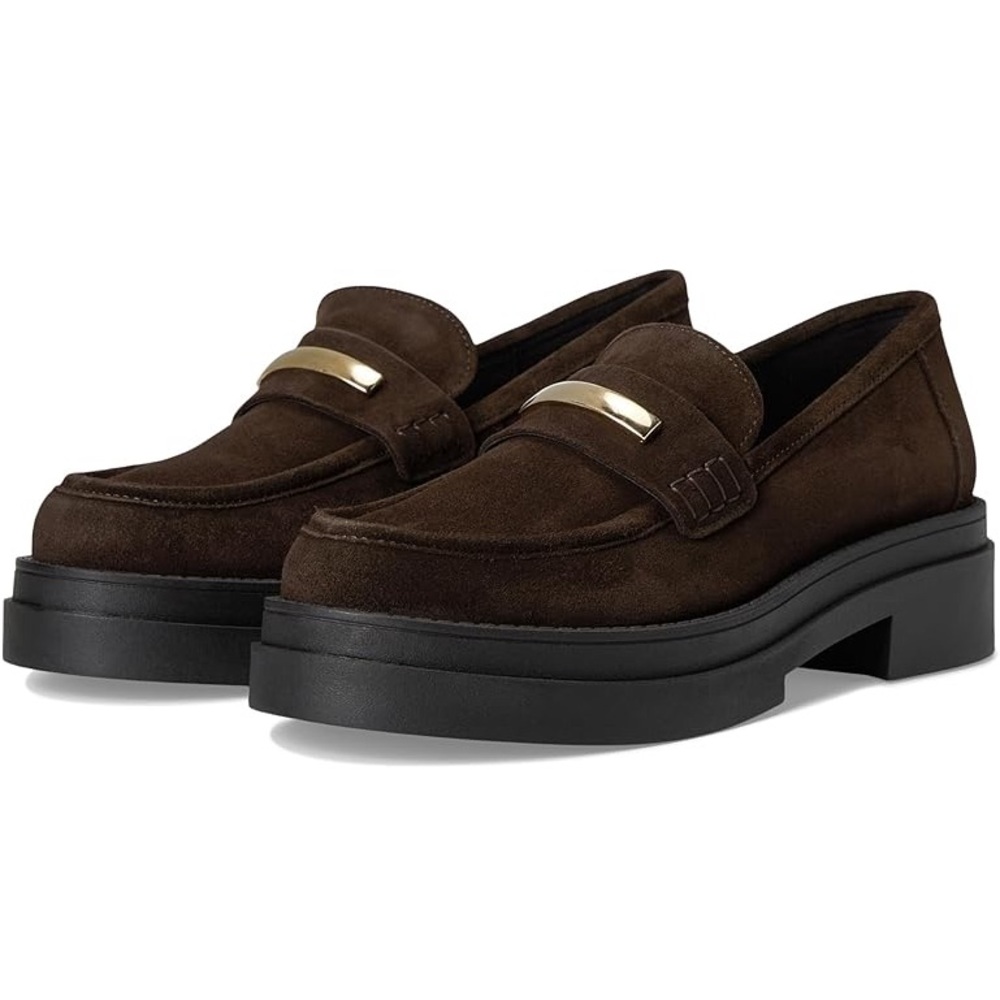 Brown Suede Rodrigo Platform Loafers